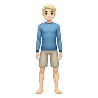 full body male human character Konor sticker