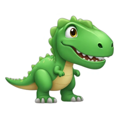 Kid in a dino sticker