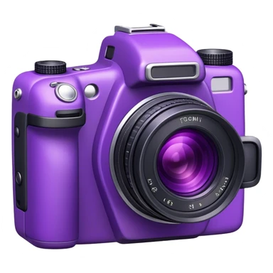 purple professional camera sticker