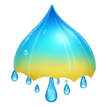 cute rain drops sticker