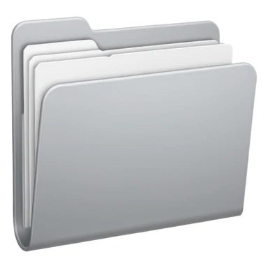 white and gray folder empty sticker