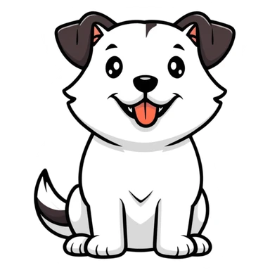 Dog says good morning  sticker