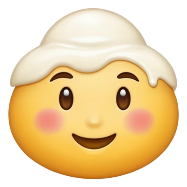 A smooth and creamy texture, soft and thick, glossy and rich, realistic, high detail, simple composition, isolated on white background, centered composition
 sticker