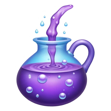 purple potion and effect sticker