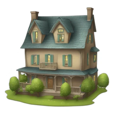 Maison en forme d’artichaut sticker