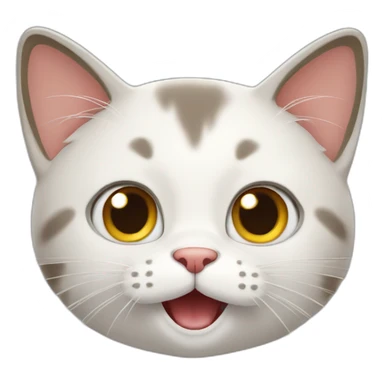 cat looking excited sticker