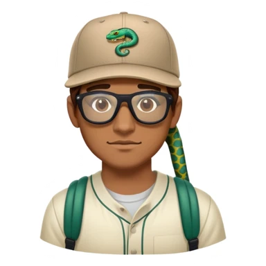guy with brown hair and baseball cap, wearing polarized Pit Viper glasses sticker