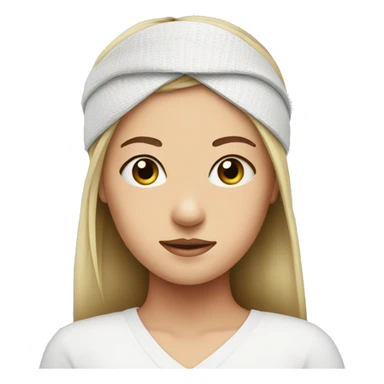 Head bandage on a girl  sticker