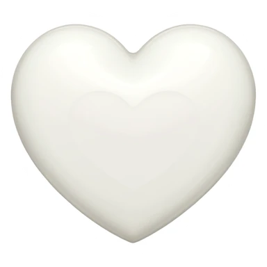 Chanel white heart sticker