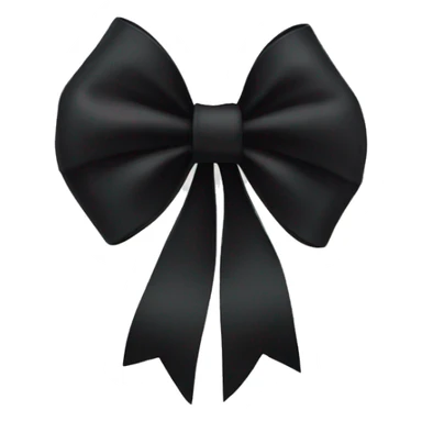 Black bow sticker