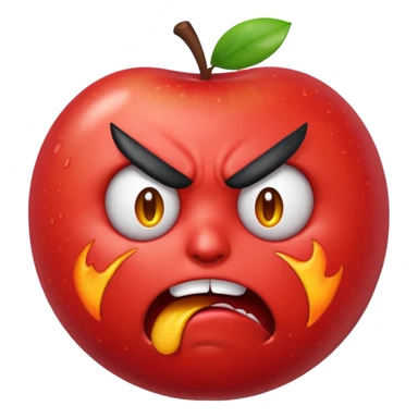 enraged emoji (apple the company styled ) sticker