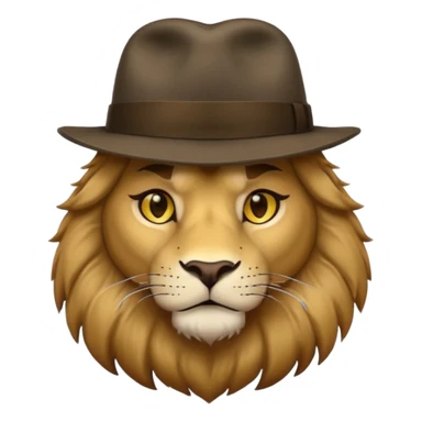 lion   gangster  sticker