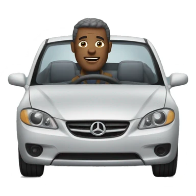 Man in a car sticker