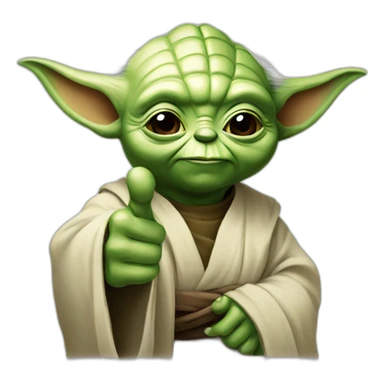 Yoda Thumb up  sticker