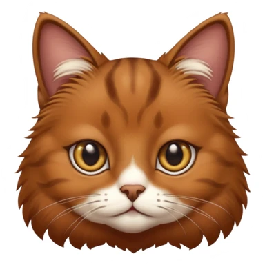 Estetic sticher brown cat sticker