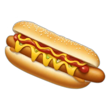 chicken, eating, hotdog sticker