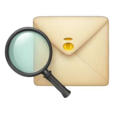 letter W with magnifier sticker