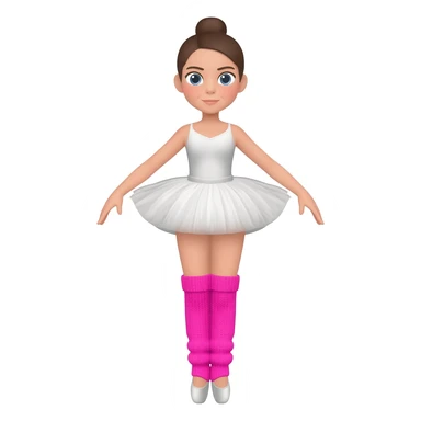 ballerina with leg warmers sticker