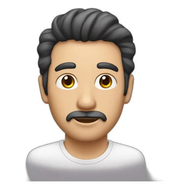 hombre con mascara blanca y aleta sticker