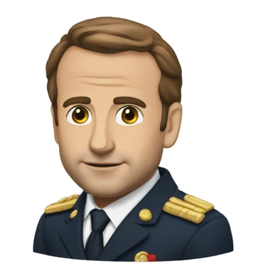Macron dort sticker