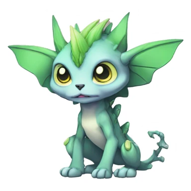 cute cool edgy eldritch alien punk Digimon-Fakemon-animal full body sticker