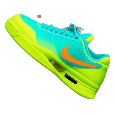 andre agassi, nike fluo sticker