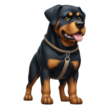 Rottweiler hauling something  sticker