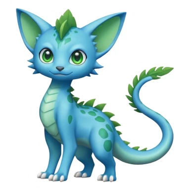 Cute cartoonic anime-Fantasy-Fakémon-creature (full body) sticker