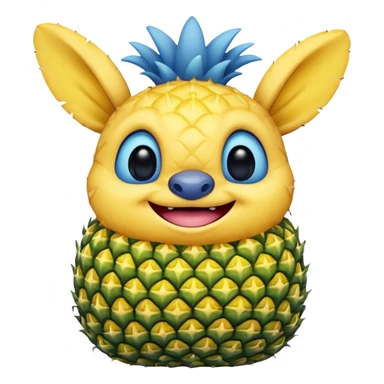 Pineapple Disney stitch sticker