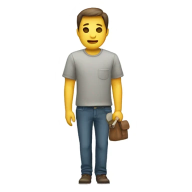 empty pocket person sticker