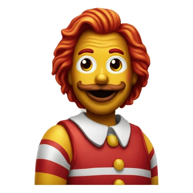 ronald mcdonald sticker