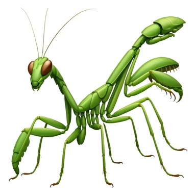 Praying mantis sticker