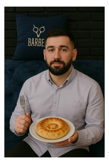 birinchidagi odamni yuziga 2 rasmdagi odamga juda uxshatib chizib bergin xuddu shunday non yen utirganini sticker