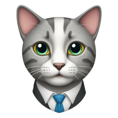 business cat sticker