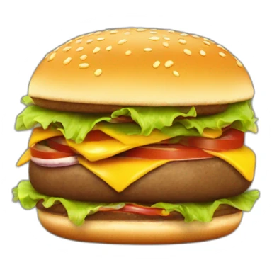 burger with stick man legs runing sticker