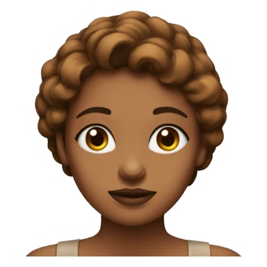 une femme voilée avec la peau un peu matte et les yeux marrons sticker