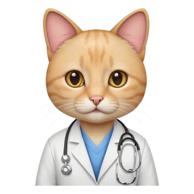 cat dressed as an Orthopedic  sticker