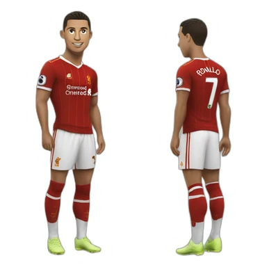 Ronaldo in liverpool sticker