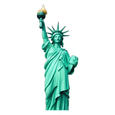 Statue de la Liberté qui fait des crêpes sticker