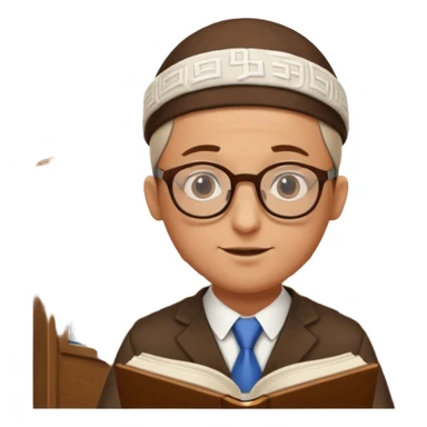 Give me 4 emojis, not an image with a bunch of emojis. Emojis about learning English for young adults that have jewish charedi teacher sticker