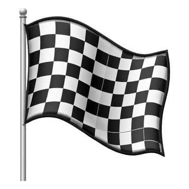 spotlight on checkered flag sticker