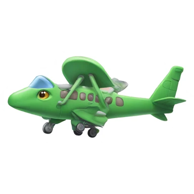 Dinosaur in an airplane sticker