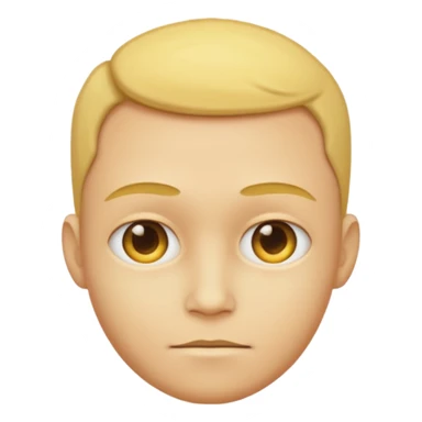 Big head with yellow skin, Half body. sticker