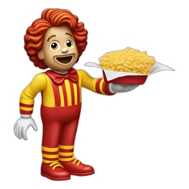 ronald mcdonald dropping database sticker