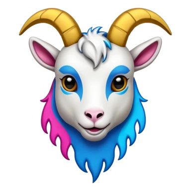 goat graffiti logo sticker
