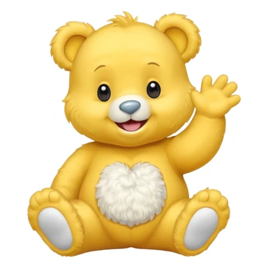 bisounours jaune sticker