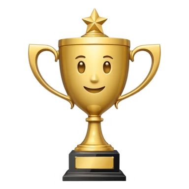 1st place trophy sticker