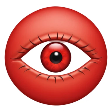Angry Only single eye WITHOUT face sticker