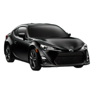 Scion black car sticker