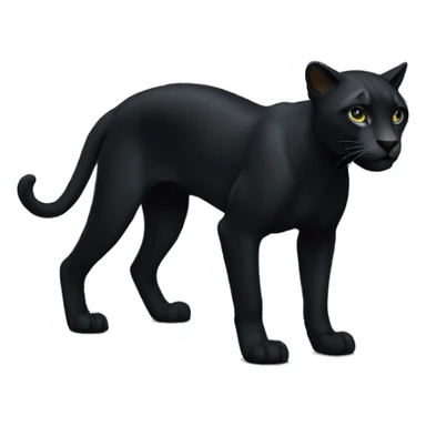 panthere noir sticker